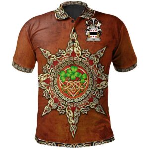 Ireland Clothing - Lill Irish Family Crest Polo Shirt - Celtic Tree A7