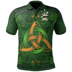 Ireland Clothing - Lill Irish Family Crest Polo Shirt - Celtic Triquetra Knot A7
