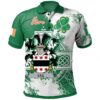 Ireland Clothing - Lill Irish Family Crest Polo Shirt - Irish Celtic Cross A7