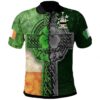 Ireland Clothing - Lill Irish Family Crest Polo Shirt - Irish Claddagh Cross A7
