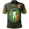 Ireland Clothing - Lindsey Irish Family Crest Polo Shirt - Irish Shamrock Triangle A7