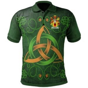 Ireland Clothing - Logan Irish Family Crest Polo Shirt - Celtic Triquetra Knot A7