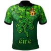 Ireland Clothing - Logan Irish Family Crest Polo Shirt - Irish Shamrock Triangle A7