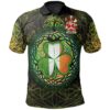 Ireland Clothing - Longfield Irish Family Crest Polo Shirt - Irish Shamrock Triangle A7