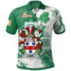 Ireland Clothing - Lord Irish Family Crest Polo Shirt - Irish Celtic Cross A7