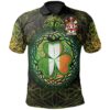 Ireland Clothing - Lord Irish Family Crest Polo Shirt - Irish Shamrock Triangle A7