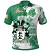 Ireland Clothing - Lovett Irish Family Crest Polo Shirt - Irish Celtic Cross A7