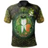 Ireland Clothing - Low Irish Family Crest Polo Shirt - Irish Shamrock Triangle A7