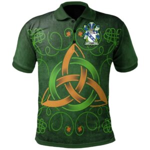 Ireland Clothing - Lowe Irish Family Crest Polo Shirt - Celtic Triquetra Knot A7