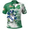 Ireland Clothing - Lowe Irish Family Crest Polo Shirt - Irish Celtic Cross A7