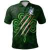 Ireland Clothing - Lowe Irish Family Crest Polo Shirt - Irish Shamrock Scratch A7