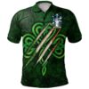 Ireland Clothing - Mackesy Irish Family Crest Polo Shirt - Irish Shamrock Scratch A7