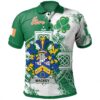 Ireland Clothing - Mackey Irish Family Crest Polo Shirt - Irish Celtic Cross A7