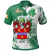 Ireland Clothing - Mackin Irish Family Crest Polo Shirt - Irish Celtic Cross A7
