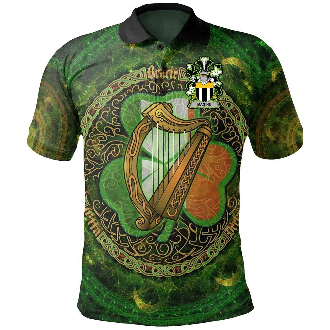 Ireland Clothing - Maginn or Ginn Irish Family Crest Polo Shirt - Celtic Tree A7 Ireland Clothing - Maginn or Ginn Irish Family Crest Polo Shirt - Celtic Tree A7