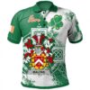 Ireland Clothing - Malpas Irish Family Crest Polo Shirt - Irish Celtic Cross A7
