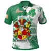 Ireland Clothing - Mandevile Irish Family Crest Polo Shirt - Irish Celtic Cross A7