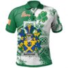 Ireland Clothing - Markham Irish Family Crest Polo Shirt - Irish Celtic Cross A7