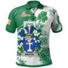 Ireland Clothing - Martin Irish Family Crest Polo Shirt - Irish Celtic Cross A7