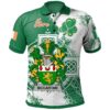 Ireland Clothing - McCartan Irish Family Crest Polo Shirt - Irish Celtic Cross A7