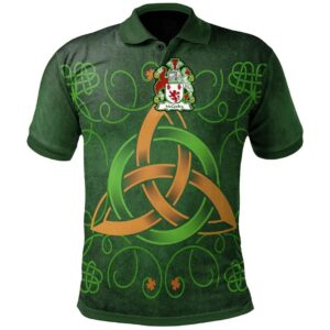 Ireland Clothing - McCauley Irish Family Crest Polo Shirt - Celtic Triquetra Knot A7