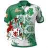 Ireland Clothing - McCauley Irish Family Crest Polo Shirt - Irish Celtic Cross A7