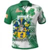 Ireland Clothing - McCausland Irish Family Crest Polo Shirt - Irish Celtic Cross A7