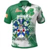Ireland Clothing - McClure Irish Family Crest Polo Shirt - Irish Celtic Cross A7