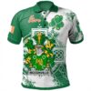 Ireland Clothing - McConville Irish Family Crest Polo Shirt - Irish Celtic Cross A7
