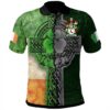 Ireland Clothing - McDevitt Irish Family Crest Polo Shirt - Irish Claddagh Cross A7