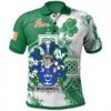 Ireland Clothing - McDonnell Irish Family Crest Polo Shirt - Irish Celtic Cross A7