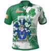 Ireland Clothing - McFetridge Irish Family Crest Polo Shirt - Irish Celtic Cross A7