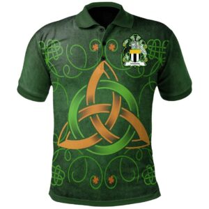 Ireland Clothing - McGinty Irish Family Crest Polo Shirt - Celtic Triquetra Knot A7