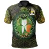 Ireland Clothing - McGinty Irish Family Crest Polo Shirt - Irish Shamrock Triangle A7