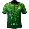 Ireland Clothing - McGinty Irish Family Crest Polo Shirt - Irish Shamrock Triangle A7