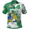 Ireland Clothing - McGrail Irish Family Crest Polo Shirt - Irish Celtic Cross A7