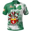 Ireland Clothing - McQuillan Irish Family Crest Polo Shirt - Irish Celtic Cross A7