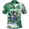 Ireland Clothing - Meller Irish Family Crest Polo Shirt - Irish Celtic Cross A7