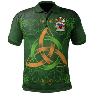 Ireland Clothing - Micklethwait Irish Family Crest Polo Shirt - Celtic Triquetra Knot A7