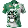 Ireland Clothing - Misset Irish Family Crest Polo Shirt - Irish Celtic Cross A7