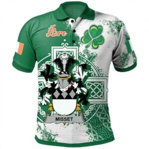 Ireland Clothing - Misset Irish Family Crest Polo Shirt - Irish Celtic Cross A7