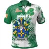 Ireland Clothing - Moleyns Irish Family Crest Polo Shirt - Irish Celtic Cross A7