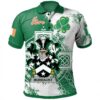 Ireland Clothing - Mordaunt Irish Family Crest Polo Shirt - Irish Celtic Cross A7