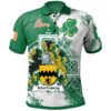 Ireland Clothing - Morrissey Irish Family Crest Polo Shirt - Irish Celtic Cross A7