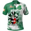 Ireland Clothing - Neale Irish Family Crest Polo Shirt - Irish Celtic Cross A7