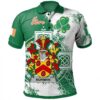 Ireland Clothing - Norman Irish Family Crest Polo Shirt - Irish Celtic Cross A7