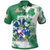 Ireland Clothing - Nowland Irish Family Crest Polo Shirt - Irish Celtic Cross A7