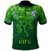 Ireland Clothing - Nowland Irish Family Crest Polo Shirt - Irish Shamrock Triangle A7