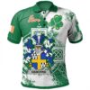 Ireland Clothing - Osborne Irish Family Crest Polo Shirt - Irish Celtic Cross A7