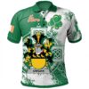 Ireland Clothing - Owgan Irish Family Crest Polo Shirt - Irish Celtic Cross A7